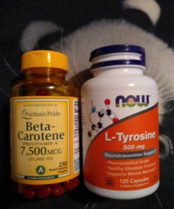 NOW Supplements, L-Tyrosine 500 mg, Supports Mental Alertness*, Neurotransmitter Support*, 120 Capsules 120 Count (Pack of 1) Standard Packaging 33 819375WLbXL