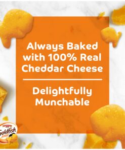 Alternative view of Goldfish Cheddar Cheese Crackers, Baked Snack Crackers, 1 oz On-the-Go Snack Packs, 20 Count Box
