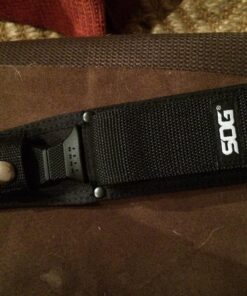 SOG Fixed Blade Knives with Sheath - SEAL Pup Tactical Knife, Survival Knife and Hunting Knife w/ 4.75 Inch Blade and Knife Sheath SEAL Pup - Nylon Sheath 65 8193kZDNpL