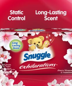 Snuggle Exhilarations Fabric Softener Sheets, Cherry Blossom & Rosewood, 70 Count 12 8194UkLuzfL