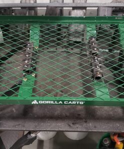 Gorilla Carts GOR400-COM Steel Garden Cart, Steel Mesh Removable Sides, 3 cu ft, 400 lb Capacity, Green 45 8194aNjoS9L