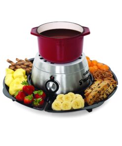 Salton Electric S'Mores Maker - Perfect Gift for Date Night - Temperature Control, 4 Lazy Susan Trays & 4 Roasting Skewers Included 12 8195Y7mGxAL