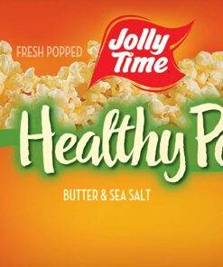 Jolly Time Premium Flavored Microwave Popcorn, Gluten Free, Gourmet Bulk Box, 24 Count (Healthy Pop - Butter & Sea Salt, 3 Ounce (Pack of 24)) 8 8195ntXm9qL