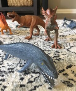 Boley 14 Pk Dinosaur Toys for Kids with Educational Pamphlet - 9" Long Dinosaur Toy Figures for Boys & Girls Ages 3+ 14 Pack + Dino Pamphlet 67 81968smbrL 1