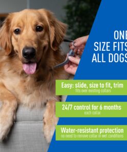 Adams Flea & Tick Collar for Dogs & Puppies |2 Pack |12 Months Protection |Adjustable One Size Collar Fits All Dogs 12 Weeks & Older |Kills Fleas & Ticks |Repels Mosquitoes (excluding California) 18 8196W1aWEL