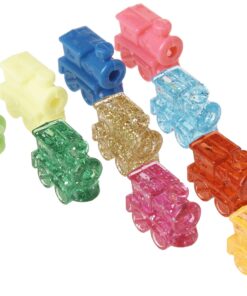 Train Marker Accessory Activity Assorted Color Dominoes, Set of 10