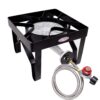 GasOne 200K BTU Propane Burner – Heavy-Duty Propane Stove – Outdoor Burner with Adjustable 0-20Psi Regulator and Steel Braided Hose – Ideal for Home Brewing, Turkey Fry 42 8197yP 8TRL