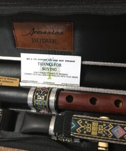 SALE - Professional Armenian DUDUK instrument Handmade From ARMENIA, leather case, 2 Pro reeds, Playing Instruction - Apricot Wood in Key A - Flute Oboe Balaban Woodwind 14 81986qFMUsL