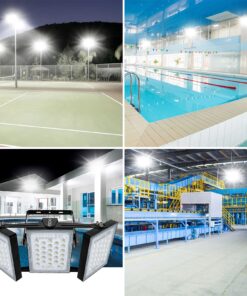 STASUN LED Flood Light Outdoor, 150W 13500lm Outdoor Lighting, 6000K Daylight White, IP66 Waterproof Outside Floodlight Exterior Security Light with 3 Adjustable Heads for Yard, Street, Parking Lot 31 8198yEH9d8L