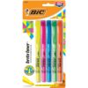 BIC Brite Liner Highlighters, Chisel Tip, 5-Count Pack of Highlighters Assorted Colors, Ideal Highlighter Set for Organizing and Coloring 5 Count (Pack of 1) 42 819A1zDb VL