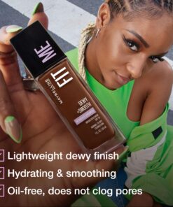Maybelline Fit Me Dewy + Smooth Liquid Foundation Makeup, Ivory, 1 Count (Packaging May Vary) 1 Fl Oz (Pack of 1) 24 819BooDer6L