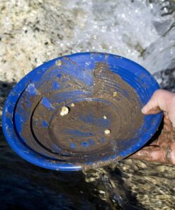 SE 8 Inch Gold Panning Pan - Dual Riffles for Easier Mining and Prospecting, Black 8" 7 819E630MqOL