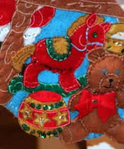 Bucilla The Workshop Christmas Stocking Felt Applique Kit, 18-Inch 38 819Enb45PuL