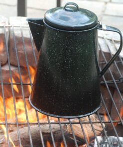 Granite Ware 3 Qt Coffee Boiler. Enameled Steel 12 cups capacity. Perfect for camping, Heat Coffee, Tea and Water directly on stove or fire. 38 819EyKycoQL
