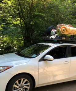 CURT 18115 Universal 42 x 37-Inch Black Steel Roof Rack Rooftop Cargo Carrier 48 819FSjlgjZL