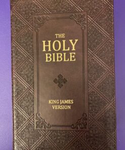 KJV Holy Bible, Giant Print Standard Size Faux Leather Red Letter Edition - Thumb Index & Ribbon Marker, King James Version, Dark Brown 74 819KVXCksDL
