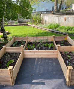 Greenes Fence Premium Cedar Raised Garden Bed, 8' x 8' x 16.5" U-Shaped Bed - Made in USA with North American Cedar 8' x 8' x 16.5" WithOUT CritterGuard Fencing 21 819KYf5S3lL
