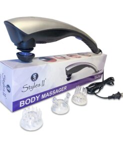 Styles II Deep-Tissue Therapeutic Percussion Body Massager - 3 Attachment Head to Relieve Knots, Pain, Stiffness & Fatigue in Neck, Shoulder, Foot, Back, Thigh & More - Great for Home & Travel Use 14 819LbHm69cL