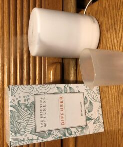 Essential Oil Diffuser Humidifier (300 ml) BPA Free Air Diffusers for Essential Oils - Light Therapy & Aromatherapy Diffuser Air Humidifier - Auto Shut Off with 4 Timer Settings & 7 Mood Color Lights 47 819N Scw30L 1