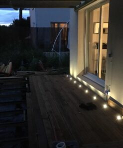 FVTLED Low Voltage LED Deck Lighting Kit Stainless Steel Waterproof Outdoor Landscape Garden Yard Patio Step Decoration Lamps LED In-ground Lights, Pack of 10(Warm White) 26 819NF5VkugL