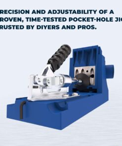 Kreg K4 Pocket Hole Jig - Adjustable, Versatile Jig for Strong Joints - Create Perfect, Rock-Solid Joints - Easily Adjustable Drill Guides - For Materials 1/2" to 1 1/2" Thick Pocket Hole System 46 819NTH5beNL