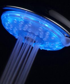 Luminex by PowerSpa 7-Color 4-Setting LED Handheld Shower Head with Air Jet LED Turbo Pressure-Boost Nozzle Technology. 7 vibrant LED colors change automatically every few seconds 20 819OFnkhsDL
