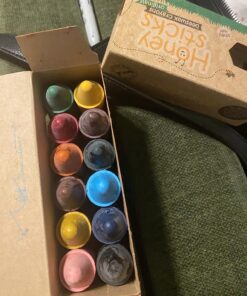 Honeysticks 100% Pure Beeswax Crayons (12 Pack) - Non-Toxic Crayons, Safe for Babies and Toddlers, For 1 Year Plus, Handmade in New Zealand with Natural Beeswax and Food-Grade Colors, Eco-Friendly. 37 819OHL67qyL