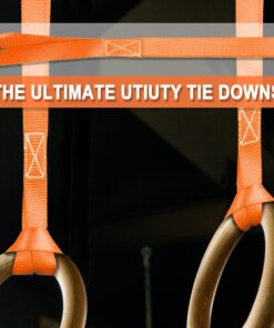 Cartman 6 Pack 1"x18" Soft Loop Motorcycle Tie Down Straps 3600lbs Load Capacity Tie-Down Loops for Secure Trailering of Bikes, ATV, Lawn Equipment, Orange 6pk Orange 25 819OaLwaHtL