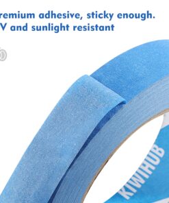 KIWIHUB 18 Rolls 0.94" Pro-Grade Blue Painters Tape, Medium Adhesive That Sticks Well But No Residue Left Behind, Individually Packed Wall Friendly 18 Rolls 0.94" 12 819Ob8dbdZL