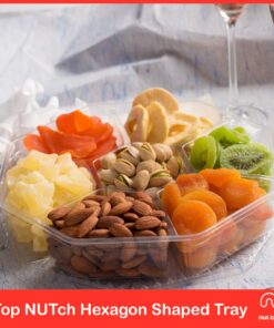 Nut Cravings Gourmet Collection - Dried Fruit & Mixed Nuts Gift Basket in Red Box (7 Assortments, 1 LB) Arrangement Platter, Birthday Care Package - Healthy Kosher USA Made Red Deluxe (7 Piece Assortment, 1 LB) 10 819OnpLINML