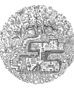 Secret Village - A Coloring Book Adventure: Beyond the Garden Gate, Beneath the Forest Floor, Among the Hollow Trees - A Mystery Endures! (Purse Sized ... & Inspirational for Ages 9 to Adult) 70 819PJsQa9L 1