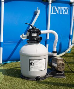 Alternative view of XtremepowerUS 3,100GPH Swimming Pool 16" Sand Filter 3/4 HP Pool Pump w/ Timer 15,000GAL Above Ground Pool Set 16" Sand Filter W/ Pump