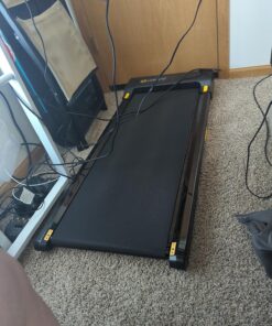 UREVO Under Desk Treadmill, Walking Pad for Home/Office, Portable Walking Treadmill 2.25HP, Walking Jogging Machine with 265 lbs Weight Capacity Remote Control LED Display Black One Size 32 819QsiOShlL