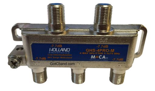 4-Way MOCA Splitter 5-1675Mhz