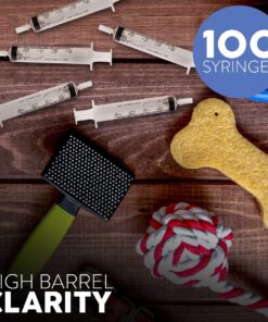 Care Touch 10ml Syringe with Luer Slip Tip - 100 Sterile Syringes – No Needle Great for Dispensing Oral Medicine and Home Care 10mL - 100 Count 31 819UVG2g9L