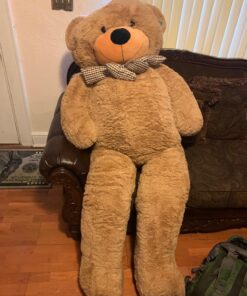 Joyfay 78" Giant Teddy Bear Huge 6.5 feet Stuffed Teddy Bear Soft Toy Valentine's Big Gift (Brown) Brown 39 819V teqNHL