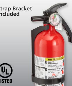 Kidde Fire Extinguisher for Home, 1-A:10-B:C, Dry Chemical Extinguisher, Red, Mounting Bracket Included 1 Pack Basic 32 819VVoJfDdL