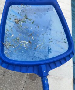 Swimline 8039 Premium Extra Strong Leaf Skimmer Net Head Cleaner for Swimming Pool Spa Fountain Pond Hot Tub Leaves Bugs Debris Fine Cleaning Maintenance, Heavy Duty Large, Blue Premium (Molded) 33 819W83AiQ6L