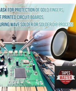Tapes Master - 1" x 36 Yds - 1 Mil Polyimide High Temperature Heat Resistant Heat Transfer Thermal Electrical Insulation Tape with Silicone Adhesive 3” Core, No Residue 1" - 1 Roll 15 819WPAb8lxL