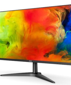AOC 27B1H 27" Full HD 1920x1080 Monitor, 3-Sided Frameless, IPS Panel, HDMI/VGA, Flicker-free 27 in Full HD Not VESA mount compatible 23 819Y rxvNEL