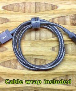 Amazon Basics Nylon Braided Lightning to USB A Cable, MFi Certified Apple iPhone Charger, Dark Gray, 3-Foot 3 Feet 1 43 819ZRh3XW3L