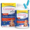 Conceive Plus Fertility Supplements for Men, Male Fertility Booster Prenatal – Optimal Sperm Count & Motility - Maca, L-Arginine, Zinc, Folate Folic Acid & Magnesium – 60 Vegetarian Soft Blue Capsules 12 819ZZKx9SxL