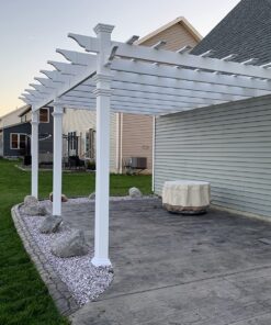 vita Valencia 12' x 16' Attached Vinyl Pergola 28 819ZsQNx46L