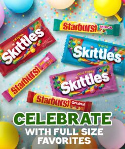 SKITTLES & STARBURST Full Size Variety Mix for Christmas Candy Gifts & Stocking Stuffers, 30 Count 27 819a2mLvE3L