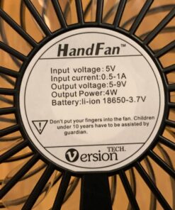 VersionTECH. Mini Handheld Fan, USB Desk Fan, Small Personal Portable Table Fan with USB Rechargeable Battery Operated Cooling Folding Electric Fan for Travel Office Room Household Black 58 819aGGXX vL