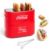 Nostalgia Coca-Cola 2 Slot Bun Mini Tongs, Hot Dog Toaster Works with Chicken, Turkey, Veggie Links, Sausages and Brats, Retro Red Hot Dog Toaster Coke 21 819aVlI5DHL