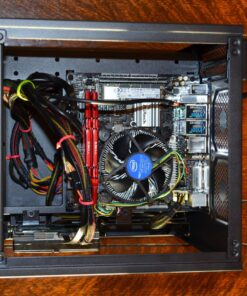 Thermaltake Core V1 SPCC Mini ITX Cube Gaming Computer Case Chassis, Interchangeable Side Panels, Black Edition, CA-1B8-00S1WN-00 147 819bGqRa2LL