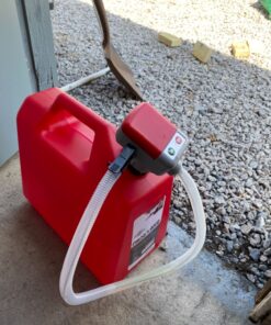 TERA PUMP 4th Gen TRFA01 Fuel Transfer Pump with Auto-Stop for Over-fill Protection (2.4 GPM) 3 Gas Can Adapters, Long Hose, Hand Fuel Pump for E15, E85, Gas, Diesel - Never Lift Heavy Gas Cans again Automatic Gas Can Pump 85 819dLasQlVL