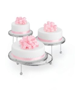 Wilton Cakes 'N More 3-Tier Cupcake and Cake Stand Display, Silver 30 819gfUgGsL