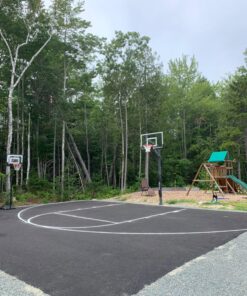 Ronan Sports Complete Easy Court Basketball Stencil Kit | Includes Spray Paint & Spray Box | Made in USA White 48 819hyagdcgL